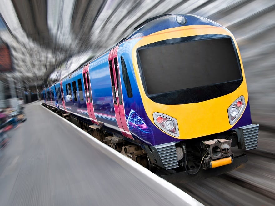 Moving to the UK - Fast Modern Passenger Train